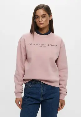 Tommy Hilfiger: Розовый свитшот 