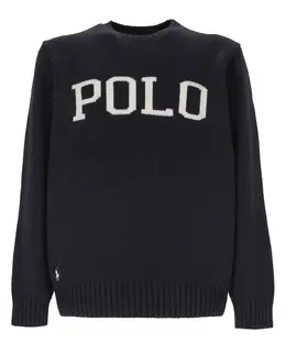 Polo Ralph Lauren: Тёмный свитер 