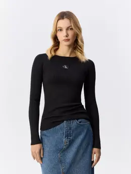 Calvin Klein Jeans: Чёрный свитер 