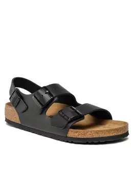 Birkenstock: Чёрные сандалии  Milano