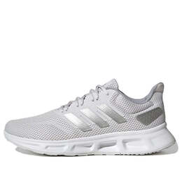 Adidas: Серые кроссовки 
