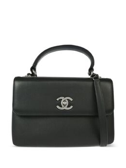 CHANEL Pre-Owned: Чёрная сумка-шоппер 