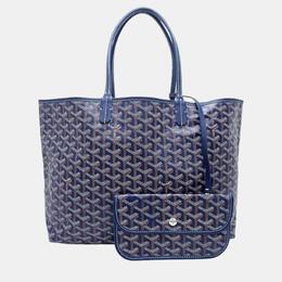 Goyard: Синяя сумка-шоппер 