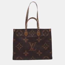 Louis Vuitton: Коричневая сумка-шоппер 