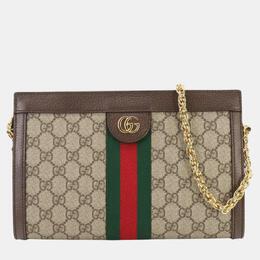 Gucci: Бежевая сумка  GG Supreme