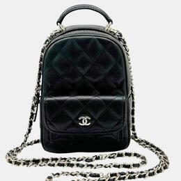 Chanel: Чёрный рюкзак 