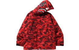 A BATHING APE: Синий пуховик 