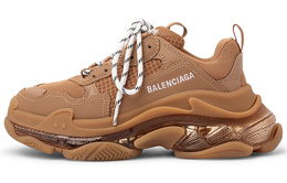 Balenciaga: Светлые кроссовки  Triple S