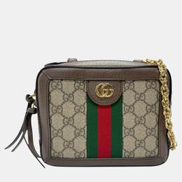 Gucci: Коричневая сумка  Ophidia GG