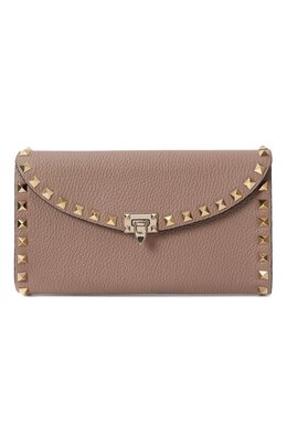 Valentino: Бежевая сумка  Rockstud