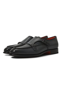 Santoni: Тёмные туфли 