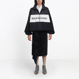 Balenciaga: Чёрная куртка 