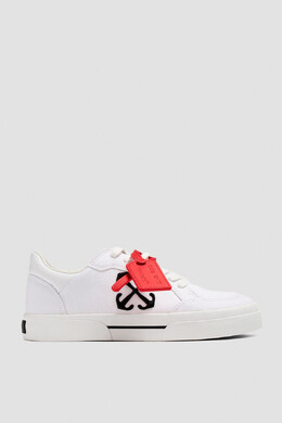 Off-White: Белые кроссовки  Vulcanized