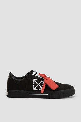 Off-White: Красные кроссовки  Vulcanized