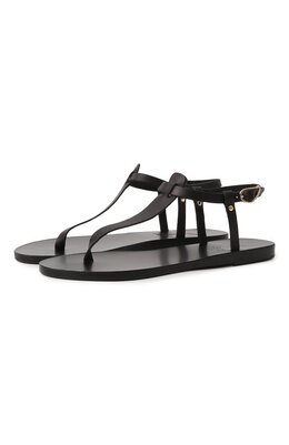 Ancient Greek Sandals: Чёрные сандалии  Lito