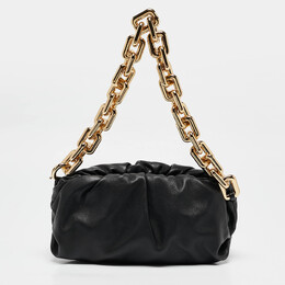 Bottega Veneta: Чёрная сумка  Chain Pouch