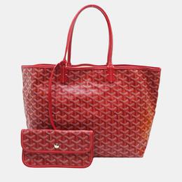 Goyard: Красная сумка-шоппер 