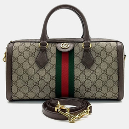 Gucci: Бежевая сумка  Ophidia