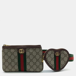 Gucci: Бежевая сумка  Ophidia