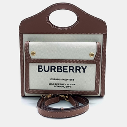 Burberry: Бежевая сумка  Pocket