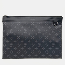 Louis Vuitton: Чёрный клатч  Pochette