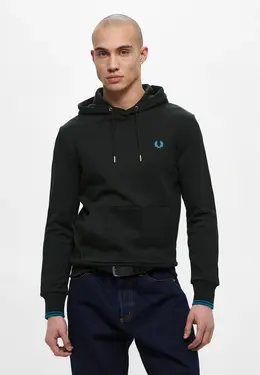 Fred Perry: Толстовка цвета хаки 