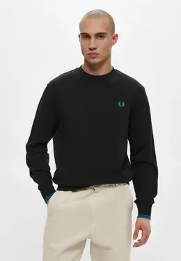 Fred Perry: Зелёный свитшот 