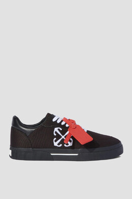 Off-White: Чёрные кроссовки  Vulcanized