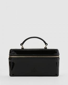 FURLA: Чёрная сумка 