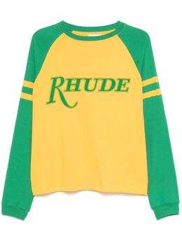 RHUDE: Жёлтая футболка 