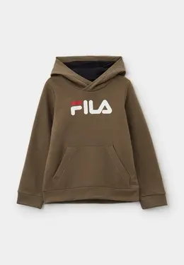 Fila: Толстовка цвета хаки 