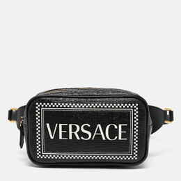 Versace: Чёрная сумка 