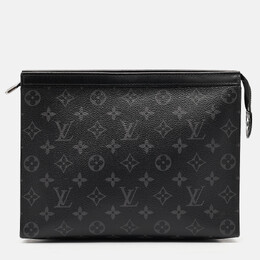 Louis Vuitton: Чёрная сумка  Pochette