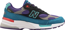 New Balance: Фиолетовые кроссовки  992