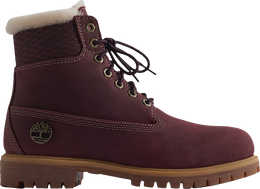 Timberland: Бордовые ботинки 