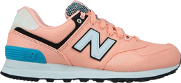 New Balance: Розовые кроссовки  574