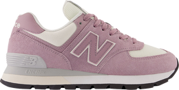 New Balance: Розовые кроссовки  574