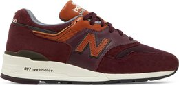 New Balance: Бордовые кроссовки  997