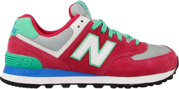 New Balance: Красные кроссовки  574