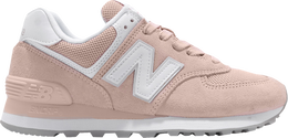 New Balance: Розовые кроссовки  574