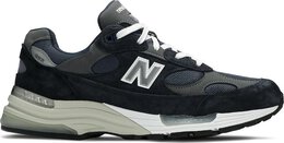 New Balance: Синие кроссовки  992