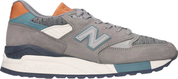 New Balance: Голубые кроссовки 