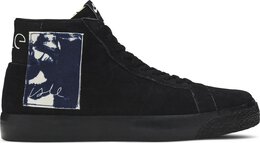 Nike: Чёрные кроссовки  Blazer Mid