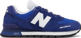 New Balance: Голубые кроссовки  574