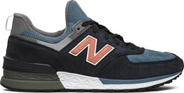 New Balance: Синие кроссовки  574