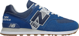 New Balance: Синие кроссовки  574