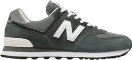 New Balance: Серые кроссовки  574