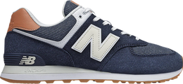 New Balance: Синие кроссовки  574