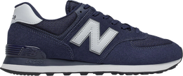 New Balance: Тёмные кроссовки  574