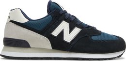 New Balance: Тёмные кроссовки  574